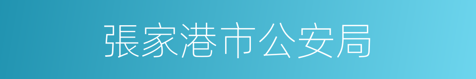 張家港市公安局的同義詞