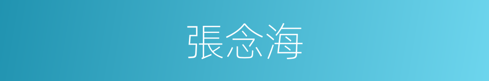 張念海的同義詞