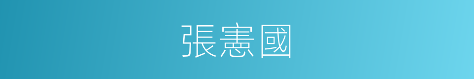 張憲國的同義詞