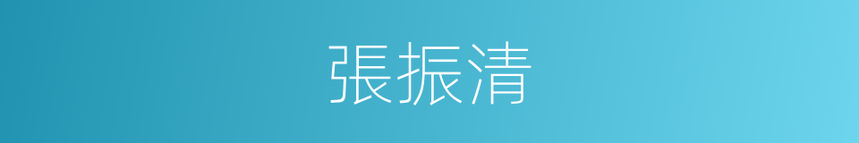張振清的同義詞
