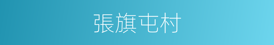 張旗屯村的同義詞