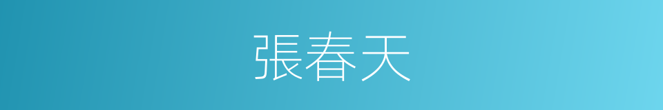 張春天的同義詞