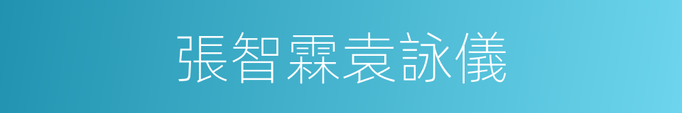 張智霖袁詠儀的同義詞