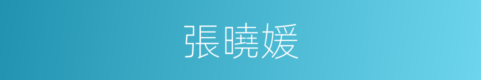 張曉媛的同義詞