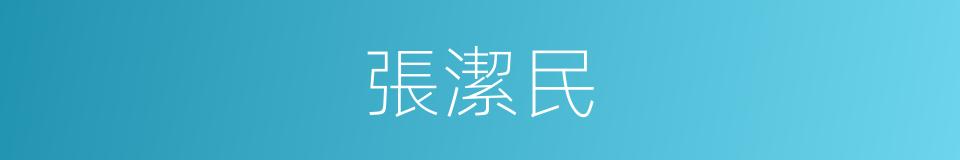 張潔民的同義詞