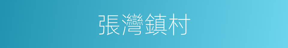 張灣鎮村的同義詞