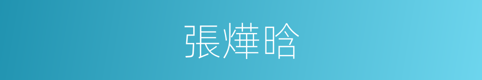 張燁晗的同義詞