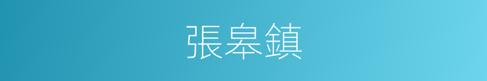 張皋鎮的同義詞