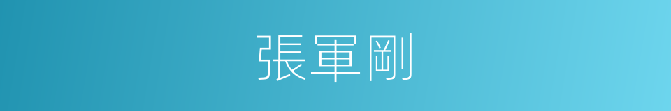 張軍剛的同義詞