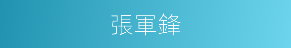 張軍鋒的同義詞