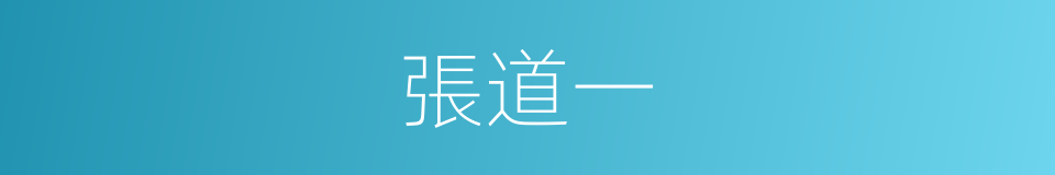 張道一的同義詞