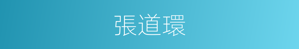 張道環的同義詞