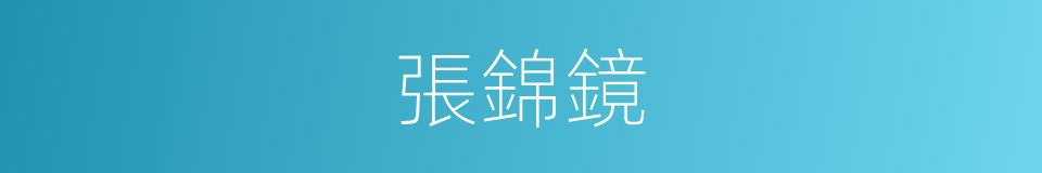 張錦鏡的同義詞