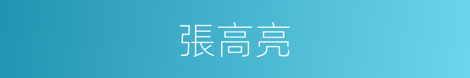 張高亮的同義詞