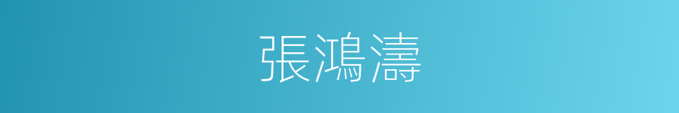 張鴻濤的同義詞