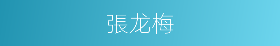 張龙梅的同義詞