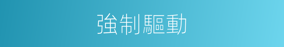 強制驅動的同義詞