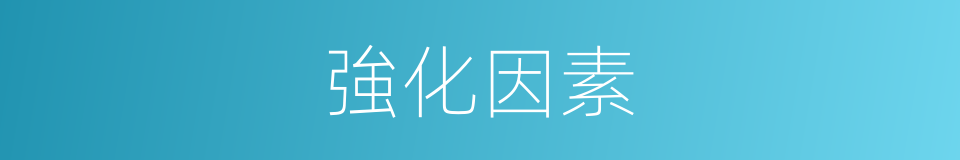 強化因素的同義詞