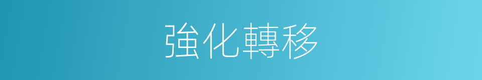 強化轉移的同義詞