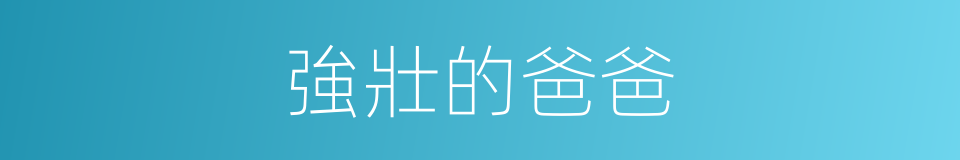 強壯的爸爸的同義詞