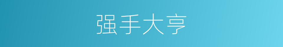 强手大亨的同义词