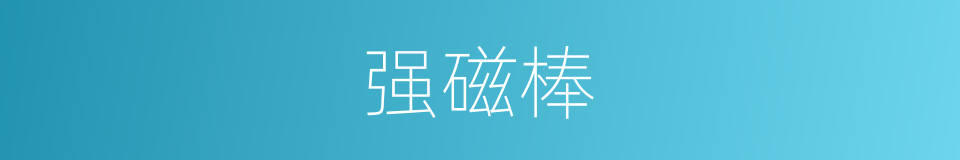 强磁棒的同义词