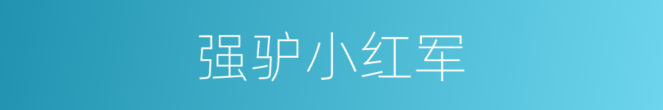 强驴小红军的同义词