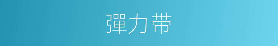 彈力带的同義詞