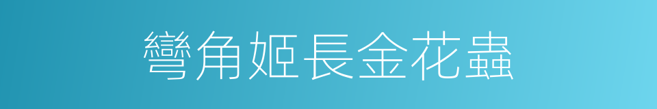 彎角姬長金花蟲的同義詞