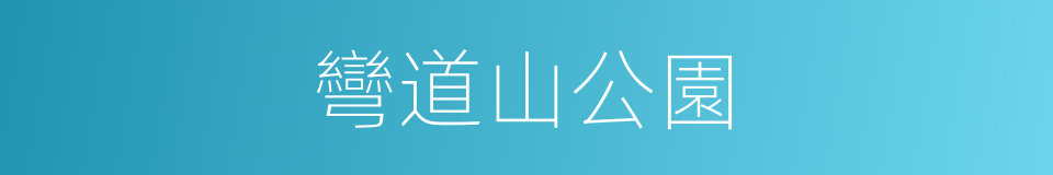 彎道山公園的同義詞