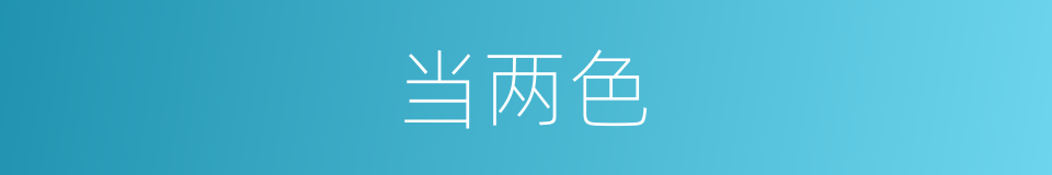 当两色的同义词