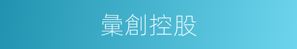 彙創控股的同義詞