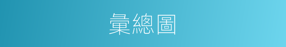 彙總圖的同義詞