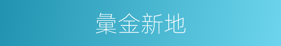 彙金新地的同義詞