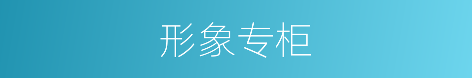 形象专柜的同义词
