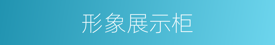 形象展示柜的同义词