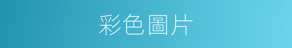 彩色圖片的同義詞