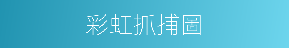 彩虹抓捕圖的同義詞