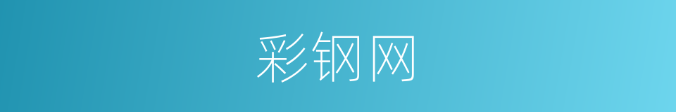 彩钢网的同义词