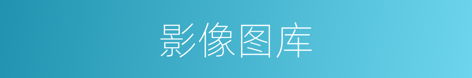 影像图库的同义词