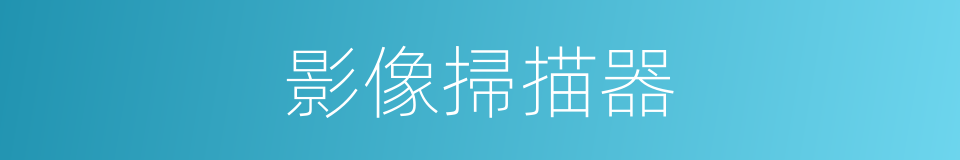 影像掃描器的同義詞