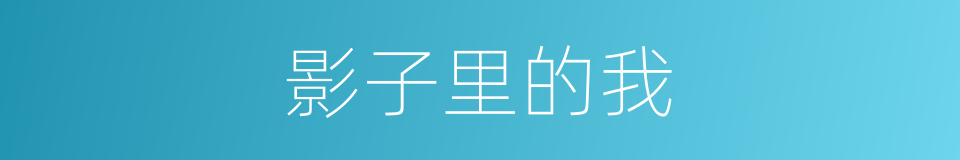 影子里的我的同义词