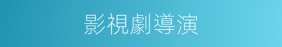 影視劇導演的同義詞