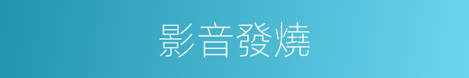 影音發燒的同義詞