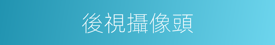 後視攝像頭的同義詞