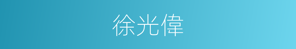 徐光偉的同義詞