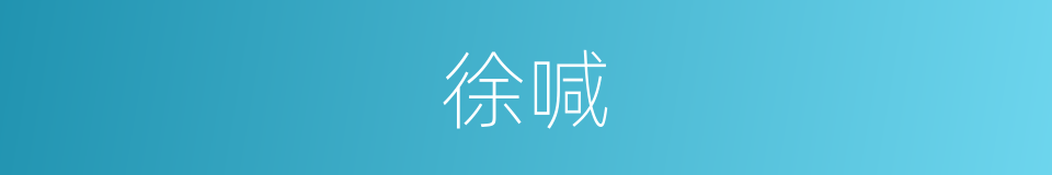 徐喊的同义词