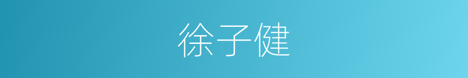 徐子健的同义词