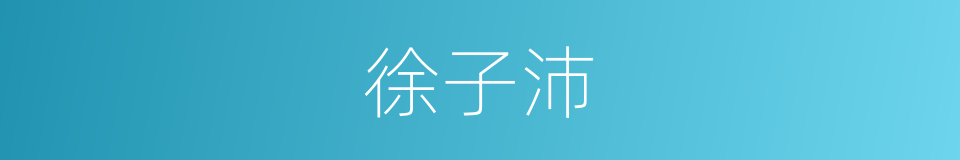 徐子沛的同义词