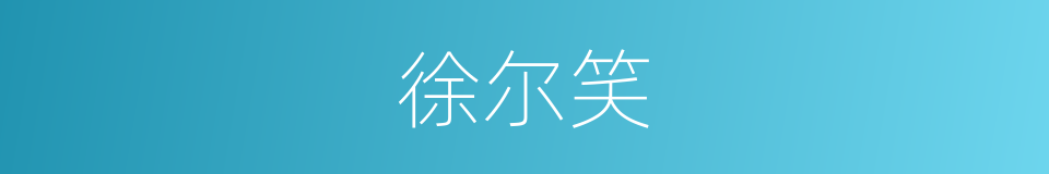 徐尔笑的同义词